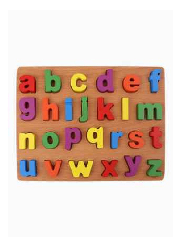 Wooden Puzzle Alphabet Small Letters Toy, Ages 6+