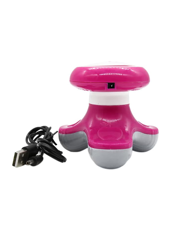 Mini Electric Vibrating Massager With USB Power Cable, Pink