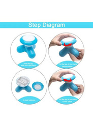 OTES Mini Portable Vibrating Massager, Light Blue