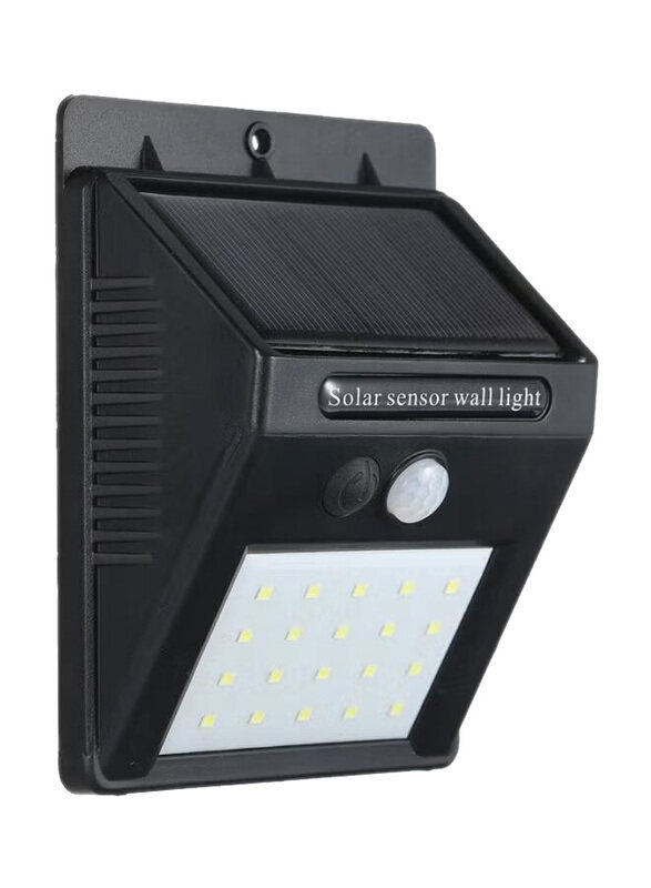 

Generic LED Solar Powered Motion Sensor Wall Light, 13cm, Black