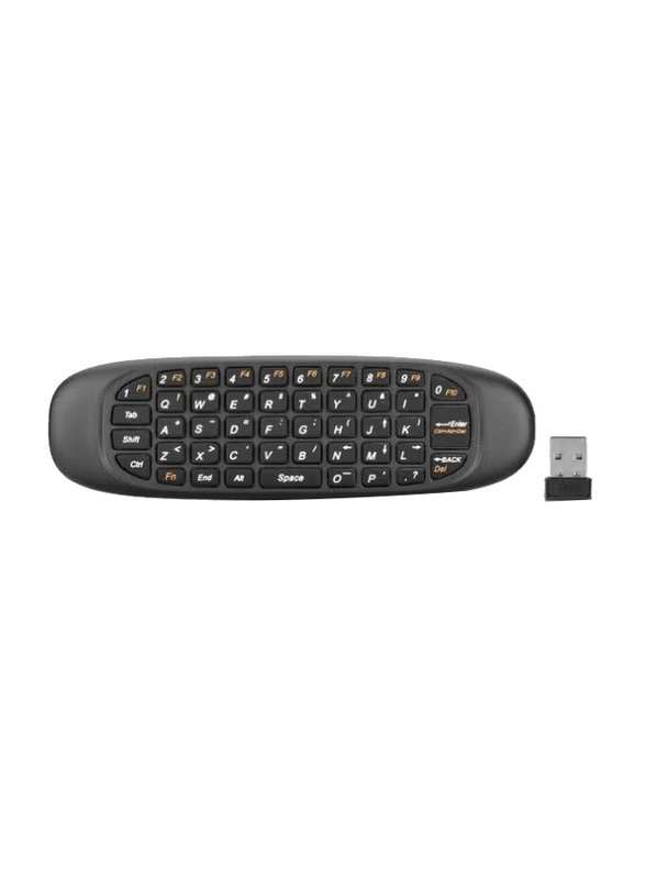 Wireless Air Mouse Keyboard with Gyroscope, Black