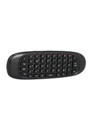 Double Sided Wireless Keyboard Remote Control For Smart TV, 1V4356ES, Black