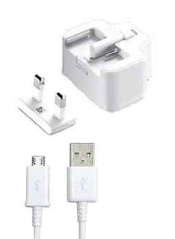 Samsung Wall Charger,2A with USB Post and Micro USB Cable, White