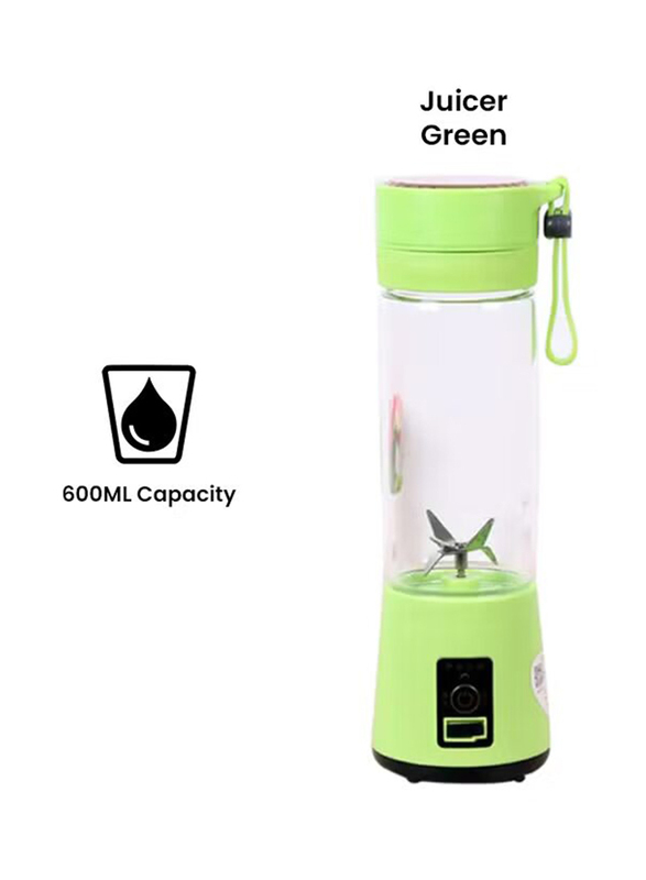 600ml High-Power USB Charging Juice Blender, PO12375, Green