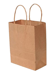 50-Piece A5 Kraft Paper Bags, Brown
