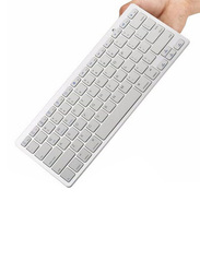 Bluetooth English Keyboard for Apple iPad/Mac/PC/Tablet/Laptop, White