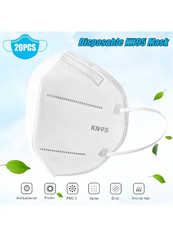 KN95 Disposable Face Mask Set, 20 Pieces