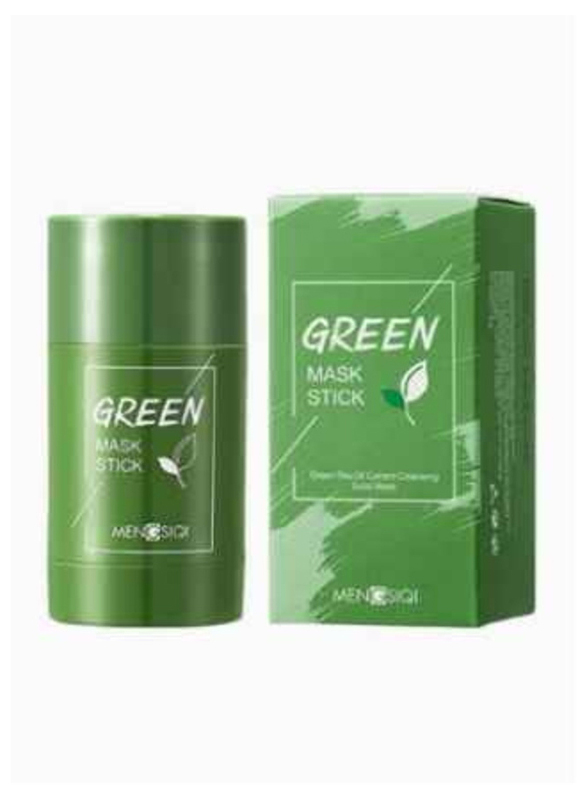 Mengsiqi Green Tea Oil Control Cleansing Solid Mask, 40gm