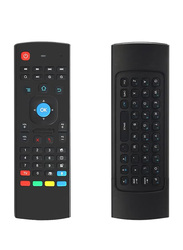 2.4G Mini Wireless Voice Keyboard Mouse Infrared Remote Control, Black