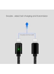 2-Feet 3 In 1 Charging Cable, USB Male to Lightning/Type-C/Micro USB for Smartphones/Tablets, Black