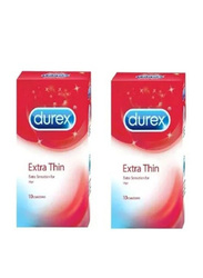 Durex Extra Thin Condom, 2 Pieces