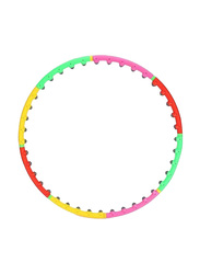 8-Section Slimming Fitness Hula Hoop with Massage Ball, Multicolour