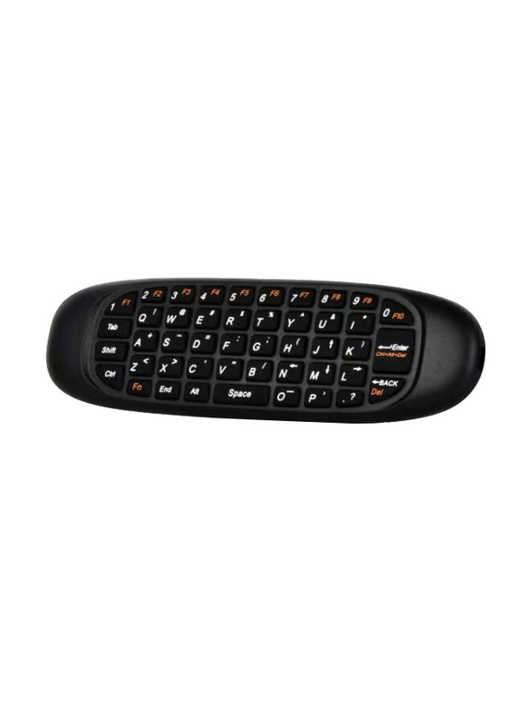 Wireless Air Mouse with Keyboard, Black/Silver