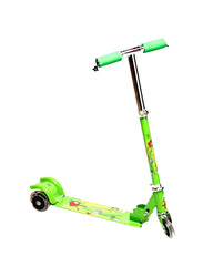 Zest 4 Toyz 3-Wheel Foldable Skate Scooter, 13cm, Scooty666-Grn, Green