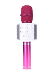 Bluetooth Karaoke Microphone, WS-858-1, Pink/Silver