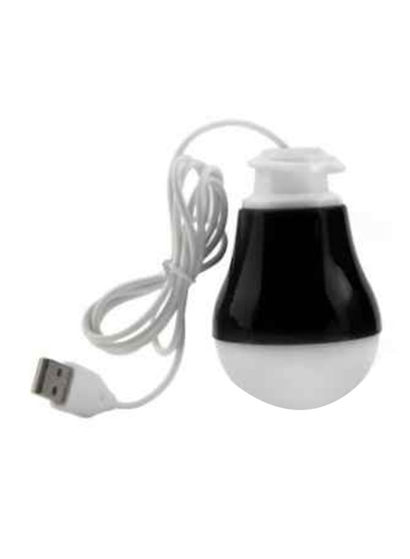 Outad Portable LED Bulb Lamp With USB, Black