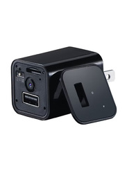USB Wall Adapter With Camera, Black