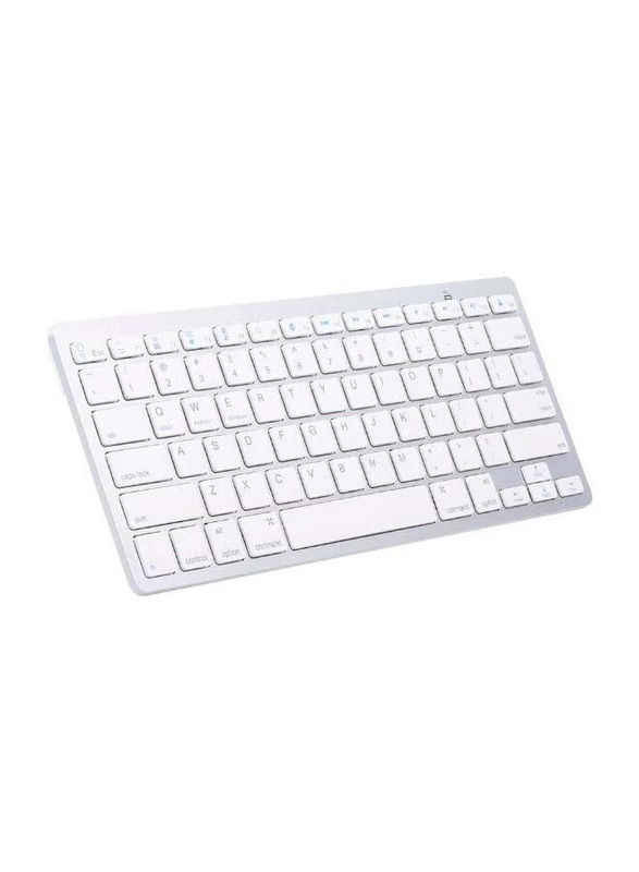 C8353W-L Bluetooth Wireless English Keyboard, White
