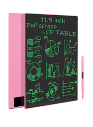 LCD Writing Tablet With 2 Stylus, Pink