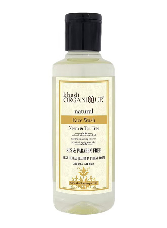 Khadi Organique Natural Neem And Tea Tree Face Wash, 210ml