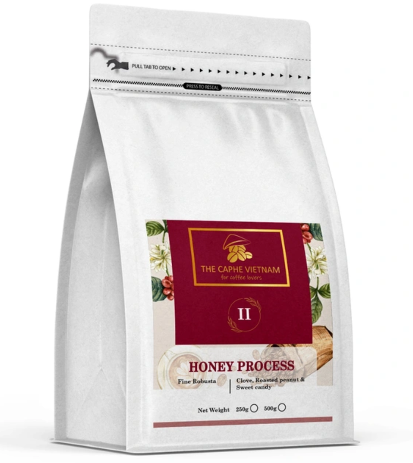 The Caphe Vietnam Fine Robusta (Honey Process) Ground coffee 1kg