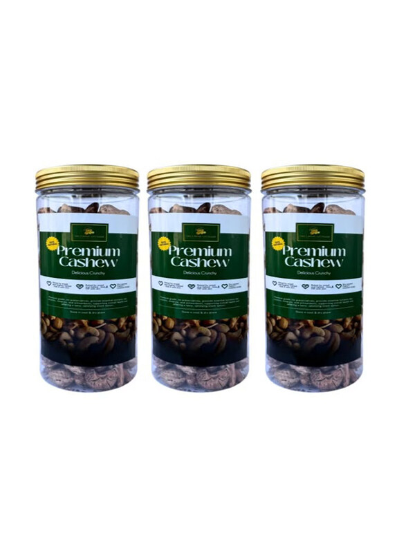 

The Caphe Vietnam Premium Wood Fire Salted Cashews Nut, 3 x 500g