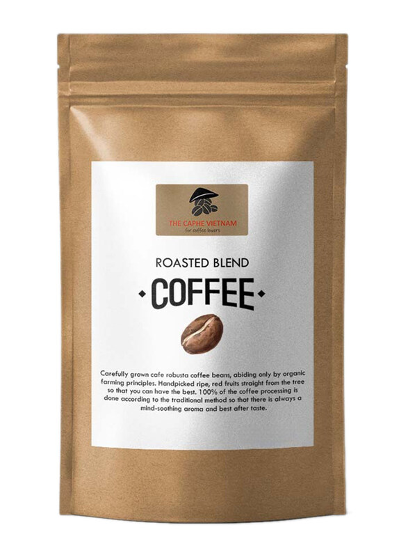 

The Caphe Vietnam Preliminary Process Fine Robusta Blended Vietnamese Whole Beans Coffee, 500g