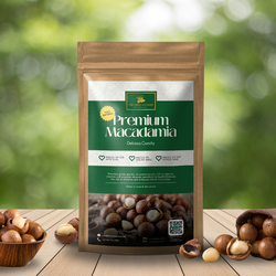 The Caphe Vietnam Premium Roasted Unsalted Vip Size Macadamia Nuts without Shells, 1 Kg