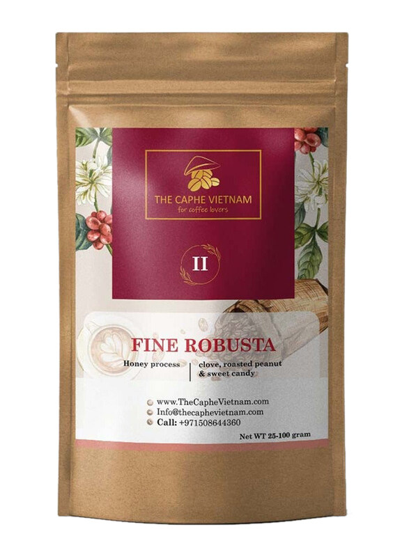 

The Caphe Vietnam Fine Robusta Honey Process Ground Coffee, 100g