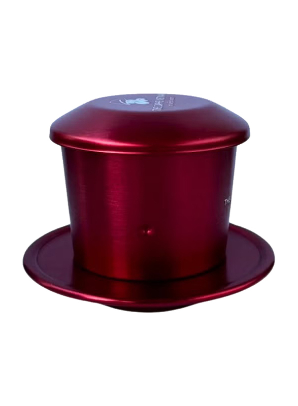 The Caphe Vietnam Coffee Phin Filter Made with Aluminium, Red