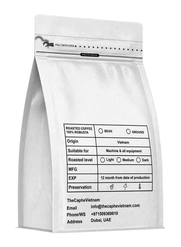 The Caphe Vietnam Fine Robusta Blended Vietnamese Ground Coffee, 500g