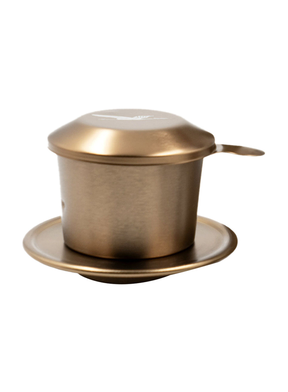 The Caphe Vietnam Classic Vietnamese Aluminium Coffee Phin Filter, Rose Gold