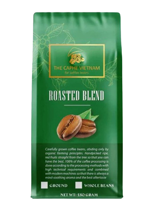 The Caphe Vietnam Fine Robusta Natural Process Vietnamese Whole Beans Coffee, 250g