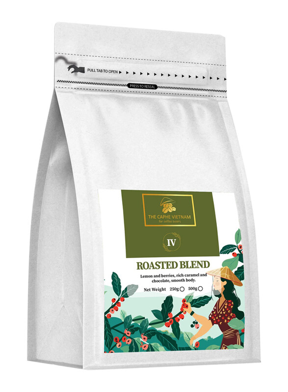 

The Caphe Vietnam Ethiopian Arabica + Vietnamese Robusta Roasted Blend Premium Ground Coffee, 1 Kg