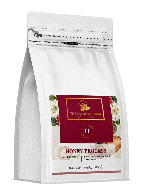 The Caphe Vietnam Fine Robusta Honey Process Vietnamese Whole Beans Coffee, 500g