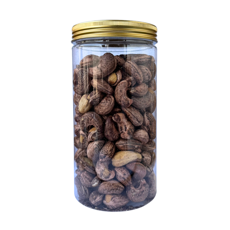 The Caphe Vietnam Premium Wood Fire Slightly Salted Skin Size Roasted Cashews, 500g