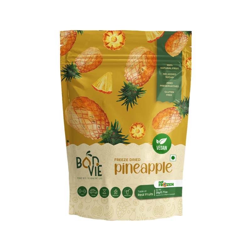 

Fresh Bonvie Snacks Pineapple Chips Pineapple Fruit Snacks Pineapple Flavoured Crisps Pineapple Freeze Dried Fruit Crisps Sugar-Free Vegan 100% Natural Glut