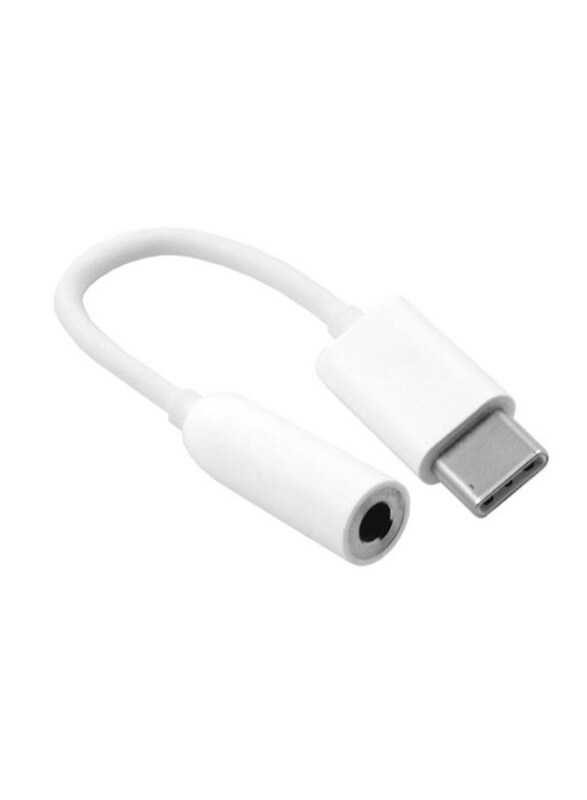 

Generic 3.5 mm Jack Cable Adapter, Male Type-C to Female 3.5mm Audio Jack Cable Adapter, White