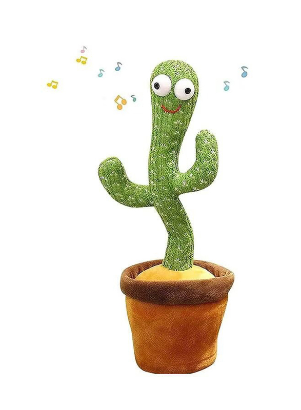 FurStar 29cm Dancing Cactus Plush Stuffed Toy with Music and Lights