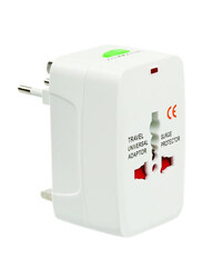 All-In-One International Adapter Plug, White