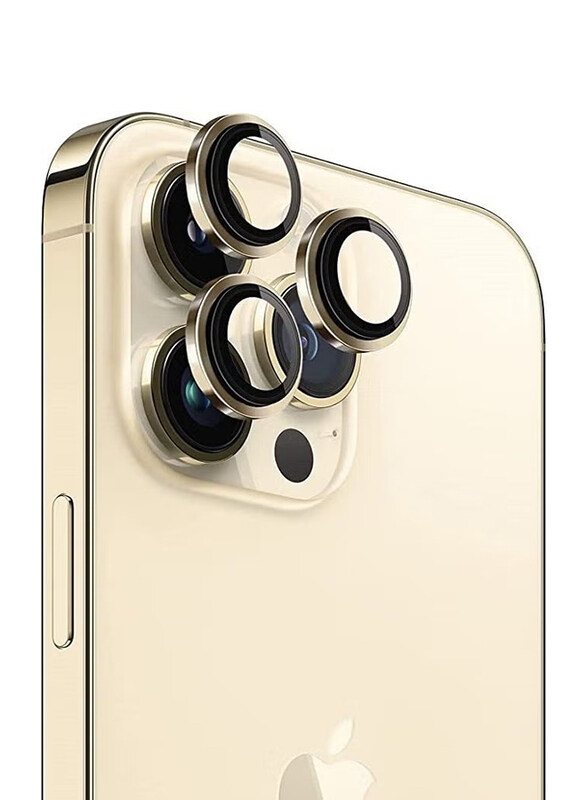 

NA Mog Apple iPhone 13 Pro Max Camera Lens Protector, Gold