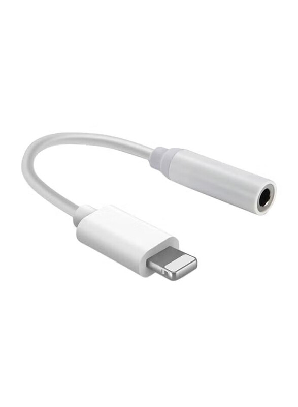 

Generic Audio Adapter, 3.5mm to Lightning for Apple iPhone 7/7 Plus, White