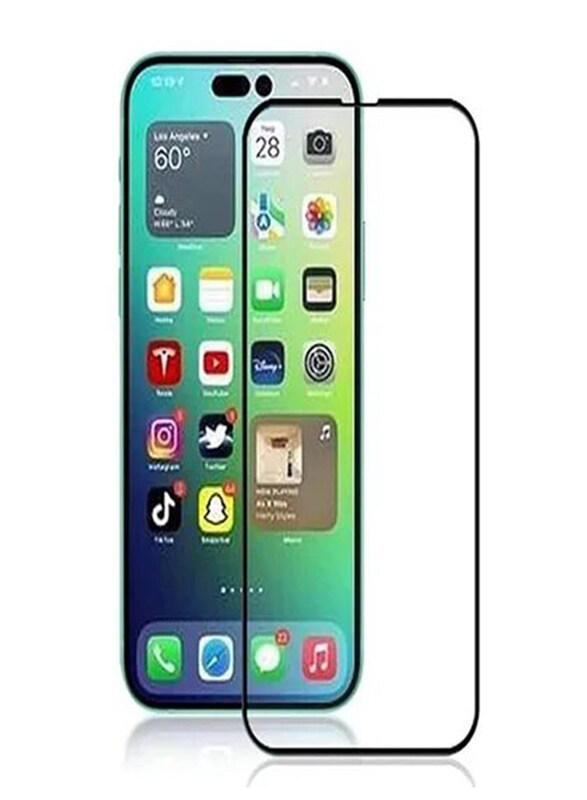

NA Mog Apple iPhone 14 3D Tempered Glass Screen Protector, Clear