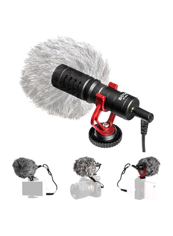 

Boya Cardioid Microphone, BY-MM1, Black/Red/Grey