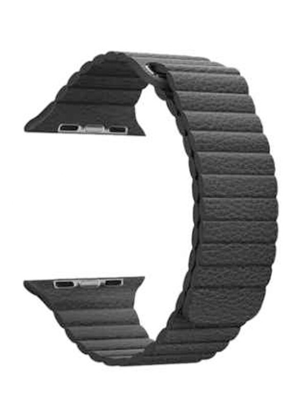 

HQPro Leather Loop Band for Apple Watch 44mm, Black