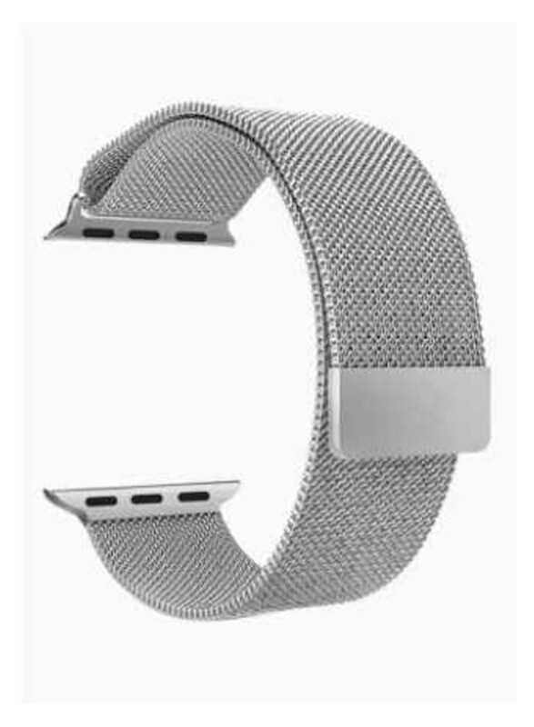 

Ozone Stainless Steel Mesh Loop Band for Apple Watch 38mm, Silver