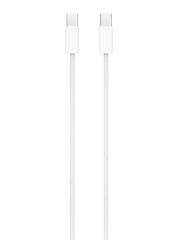 

Mog 1-Meters USB Type-C Cable, Fast Charge Male USB Type-C to Male Type-C Braided Cable, White