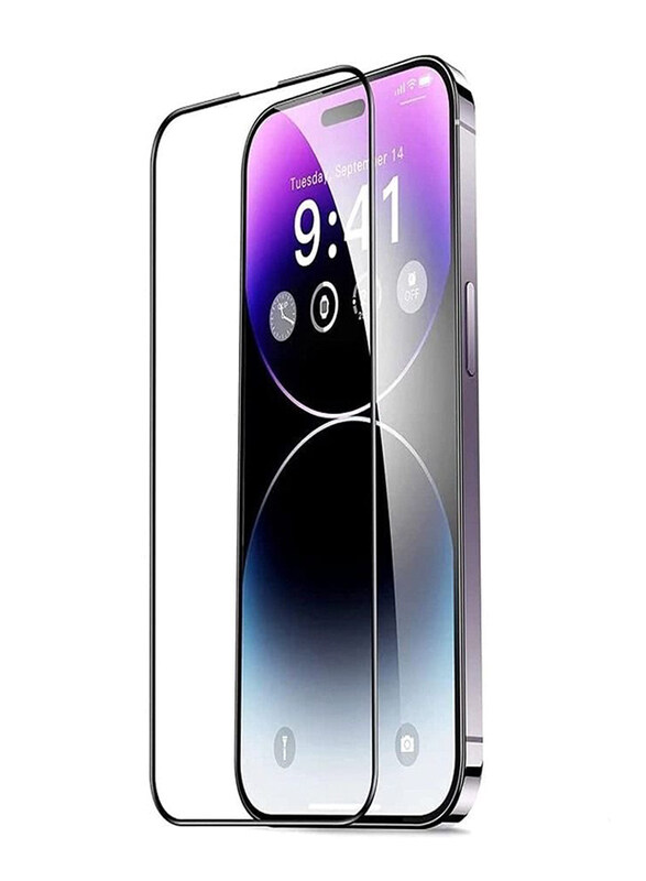 

NA Mog Apple iPhone 15 Pro Max HD Edge to Edge Full Coverage Anti-Scratch Tempered Glass Screen Protector, Clear