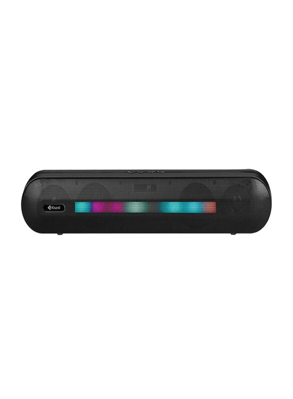 

Kisonli Desktop Sound Bar RGB Lights Gamer Portable Bluetooth Speaker, Black