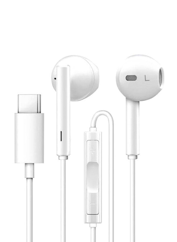 

Generic Type-C Connector In-Ear Earphones with Mic, White